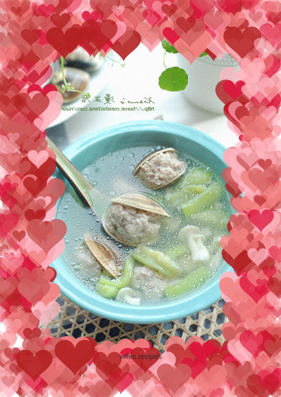 Braised clams and lion head