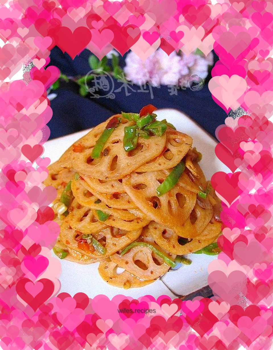 Simple taste - appetizing lotus root slices