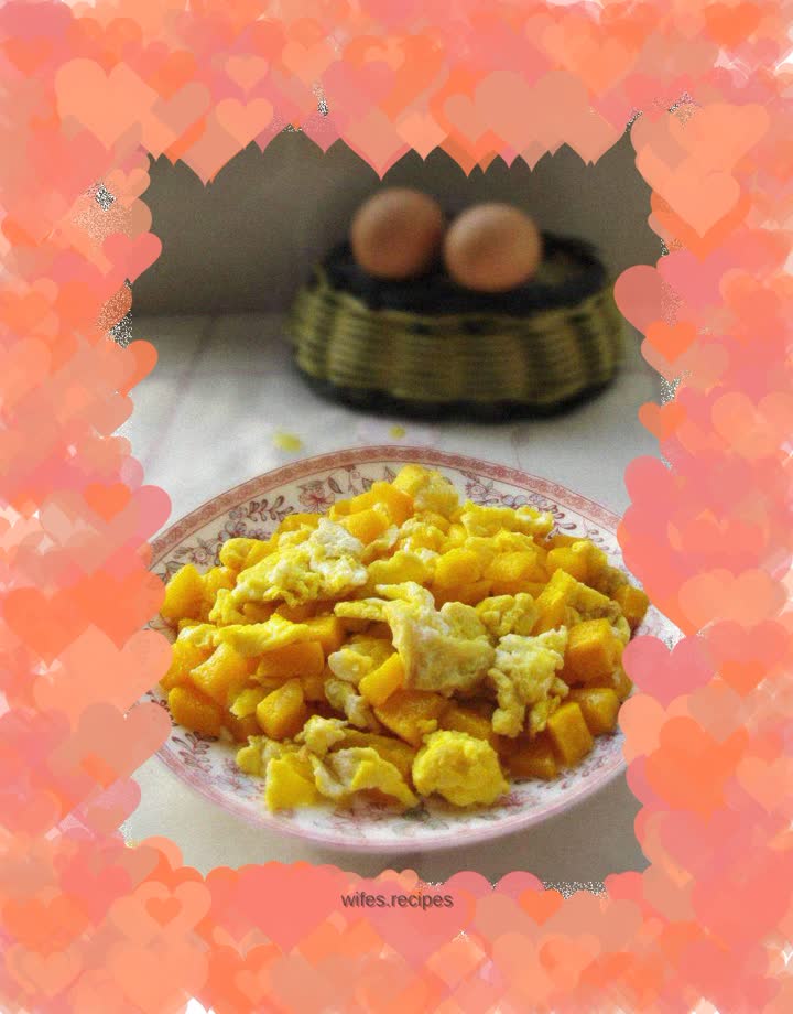 Pumpkin scrambled eggs
