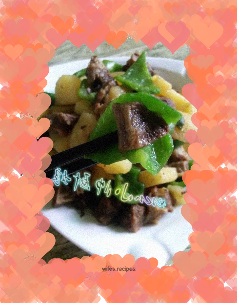 Original Beef Stew with Potatoes and Green Peppers