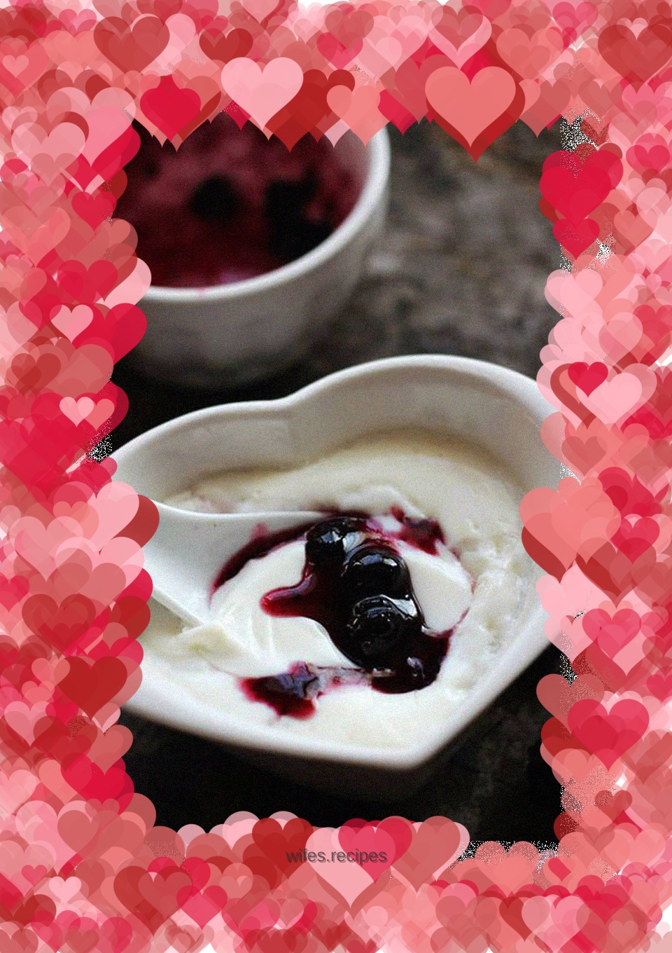 Blueberry Sauce Double Skin Milk