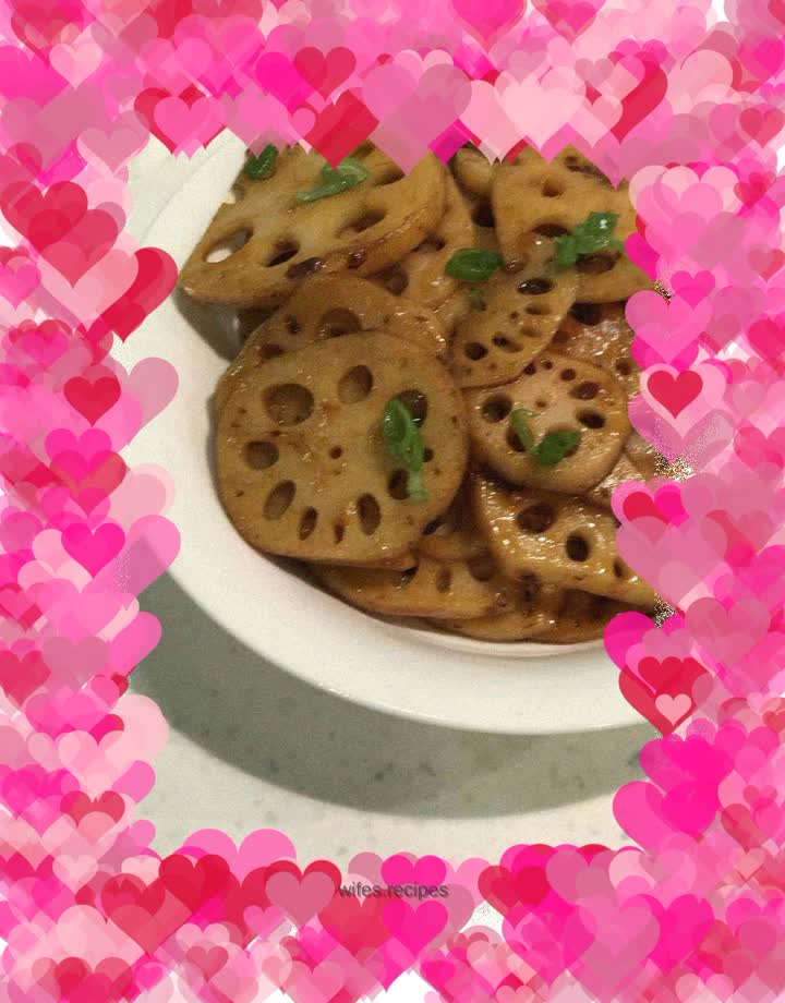 Dry pot lotus root slices