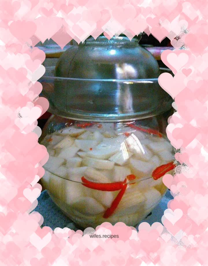 Pickled pickled radish