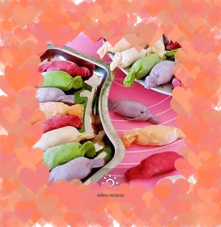 Colorful 🍬candy dumplings