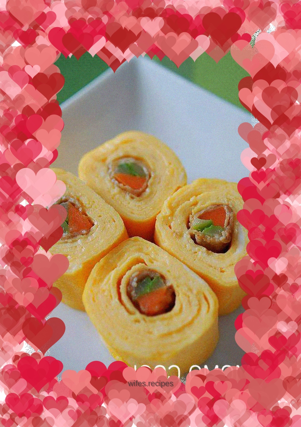 Teriyaki Vegetable Meat Roll Thick Egg Roast