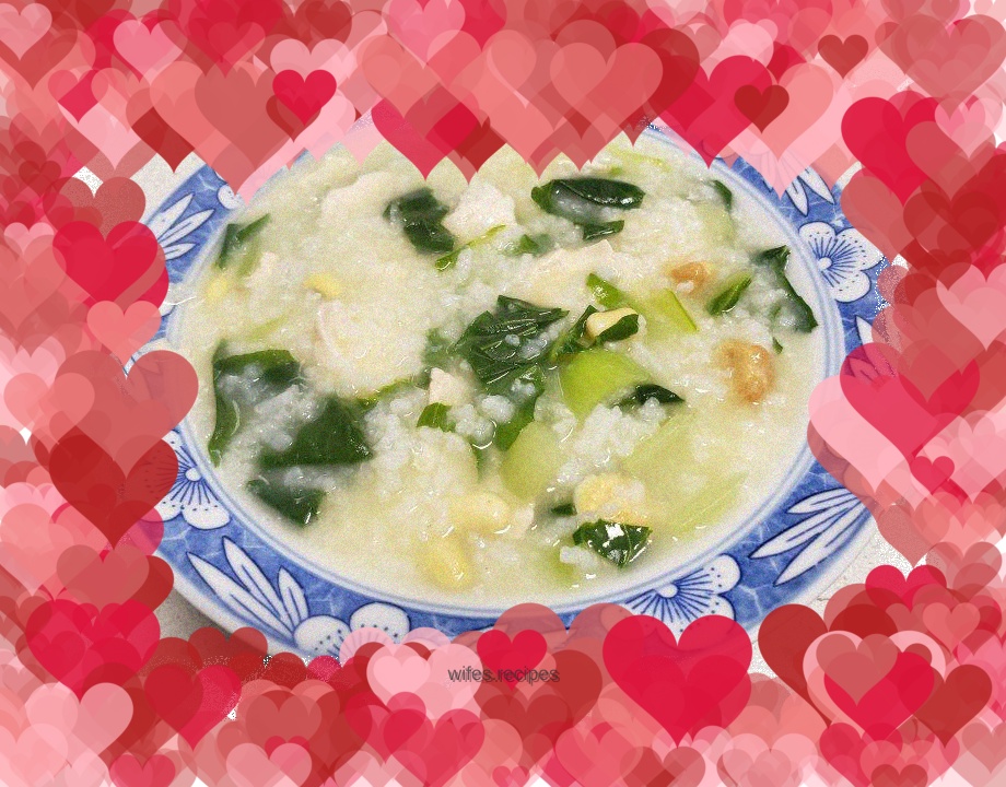 Salted duck egg porridge