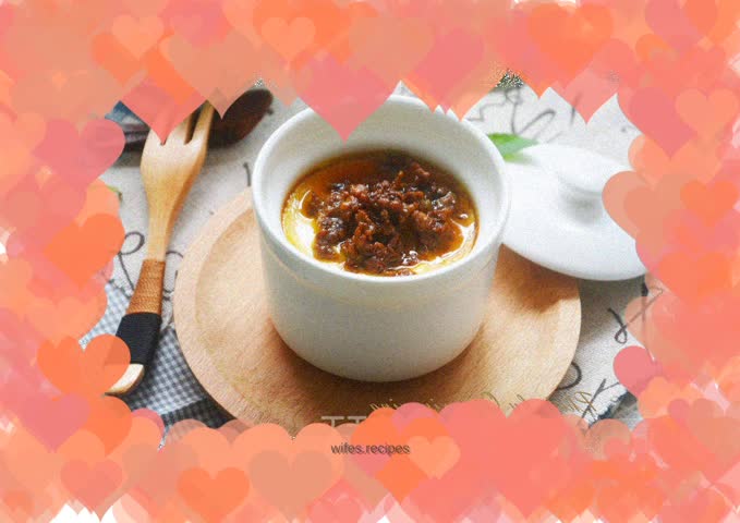 Steamed Egg Custard with Minced Pork
