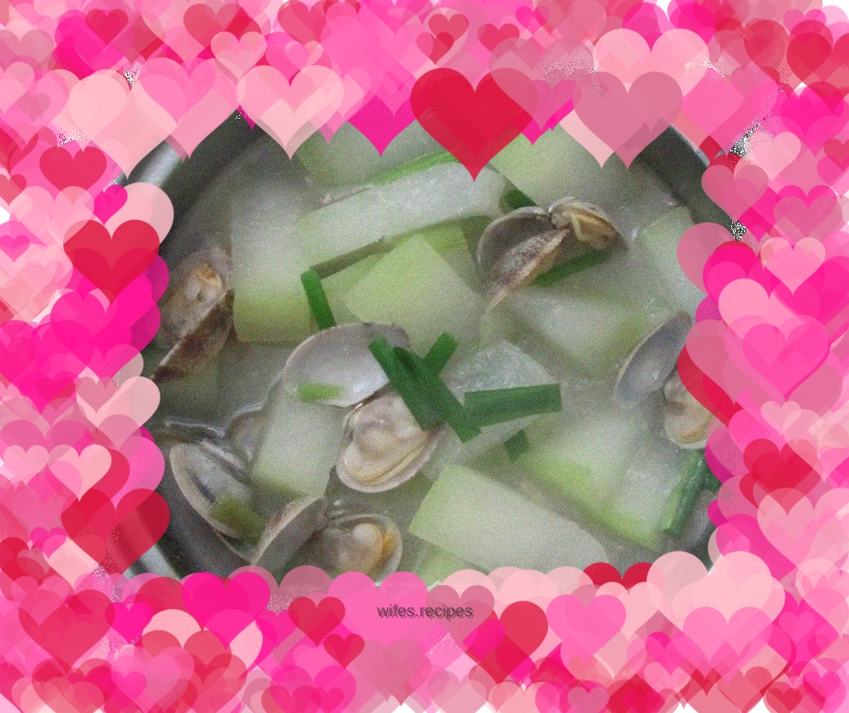 Winter melon and clam soup