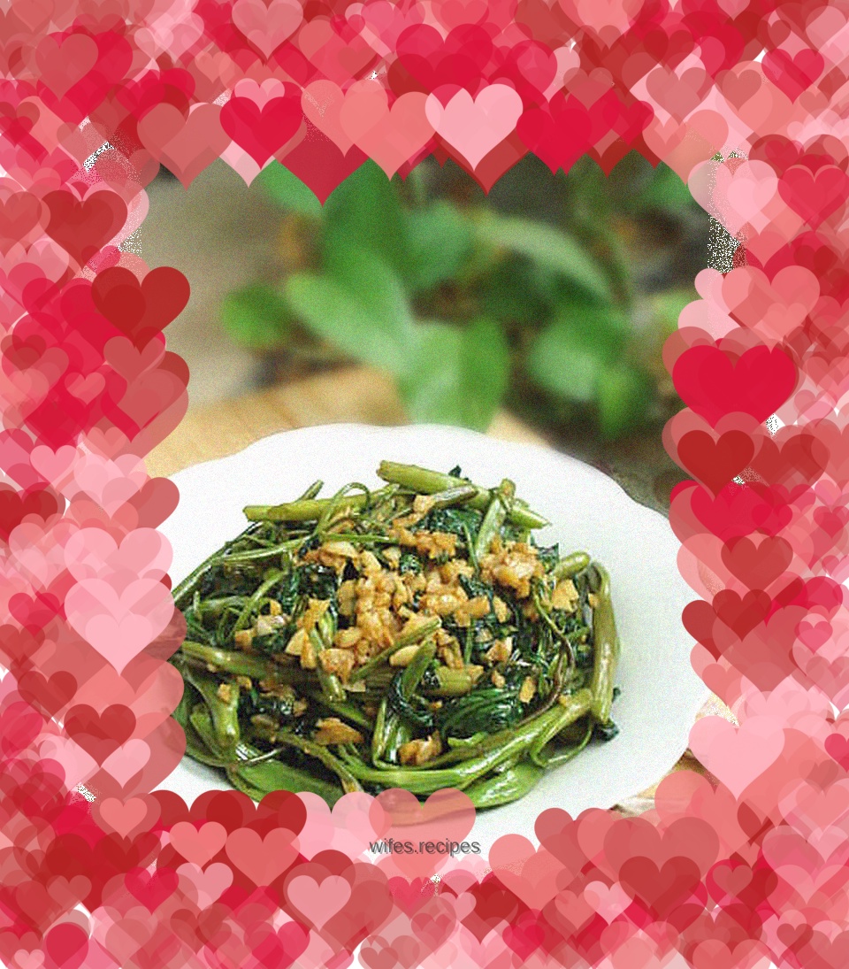 Garlic water spinach