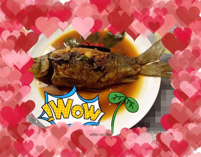 Braised crucian carp