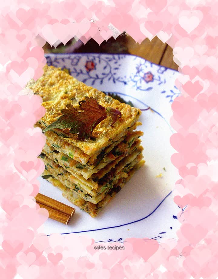 Omelette with Perilla and Shrimp