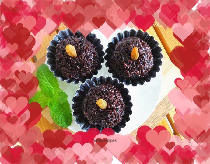 Black glutinous rice cup