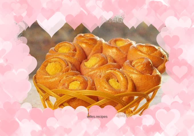 Purple sweet potato bread with ginger sugar coconut filling