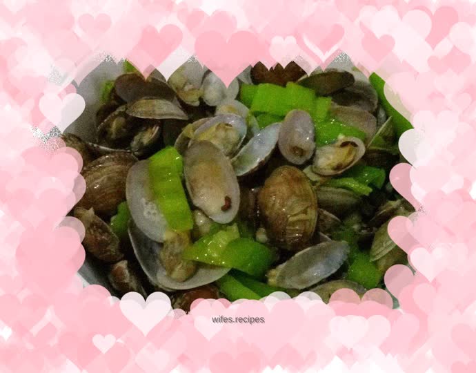 Stir-fried clams