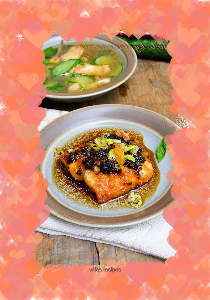 Steamed Fish Fillet with Black Bean Sauce