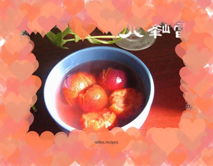 Simple hawthorn in sugar water