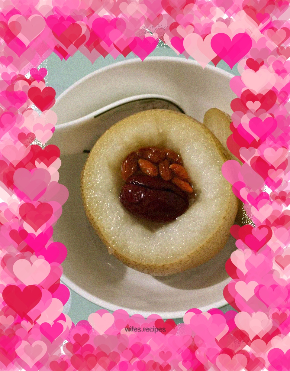 Stewed pears with rock sugar