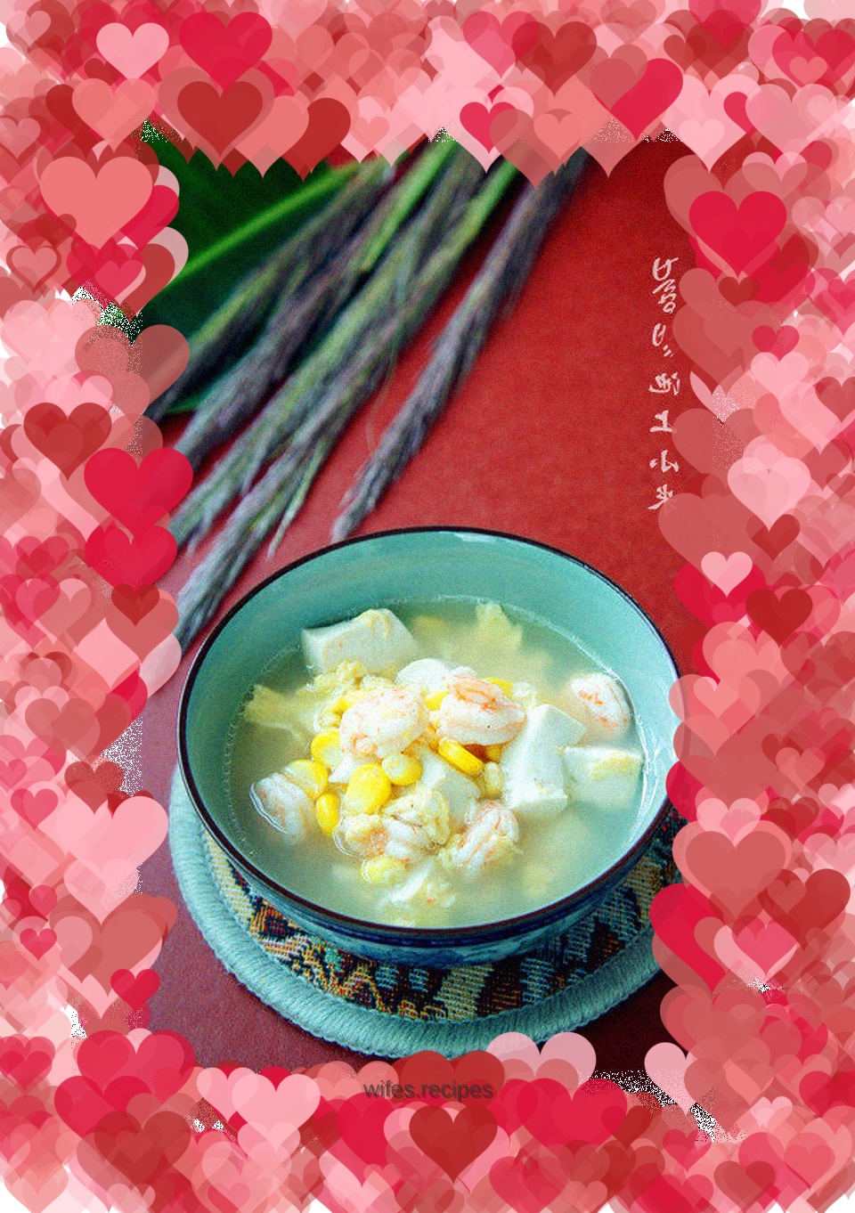 Shrimp and tofu soup