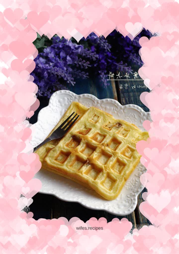 【Ten Minutes Nutritious Breakfast】Sweet Potato Waffles