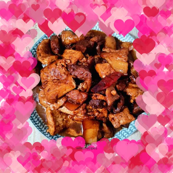 Roasted pork with tofu