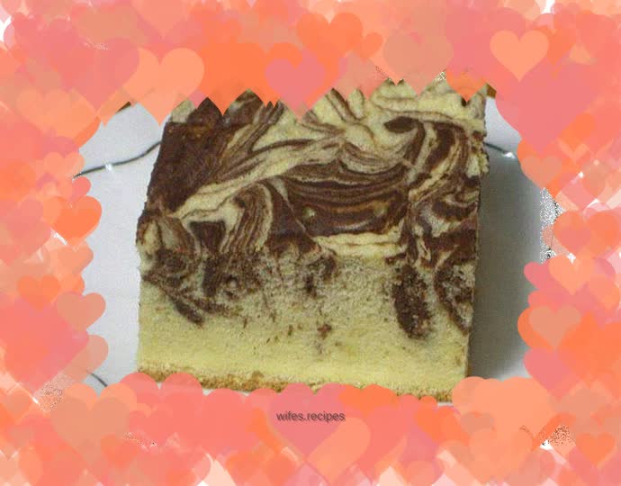Rice cooker version: Marble chiffon cake