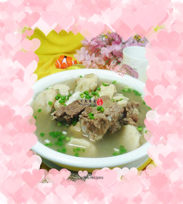 Taro meat and bone soup