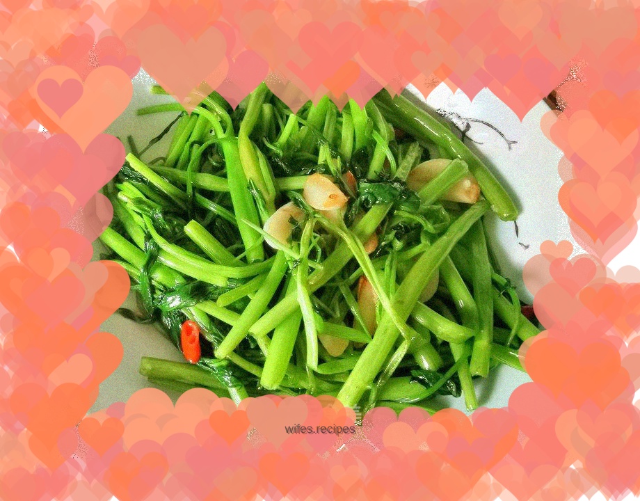 Garlic water spinach