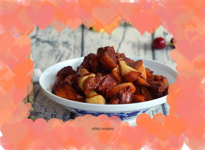 Wild rice braised pork