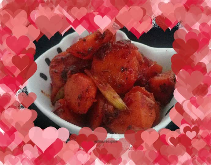 Twice cooked carrots