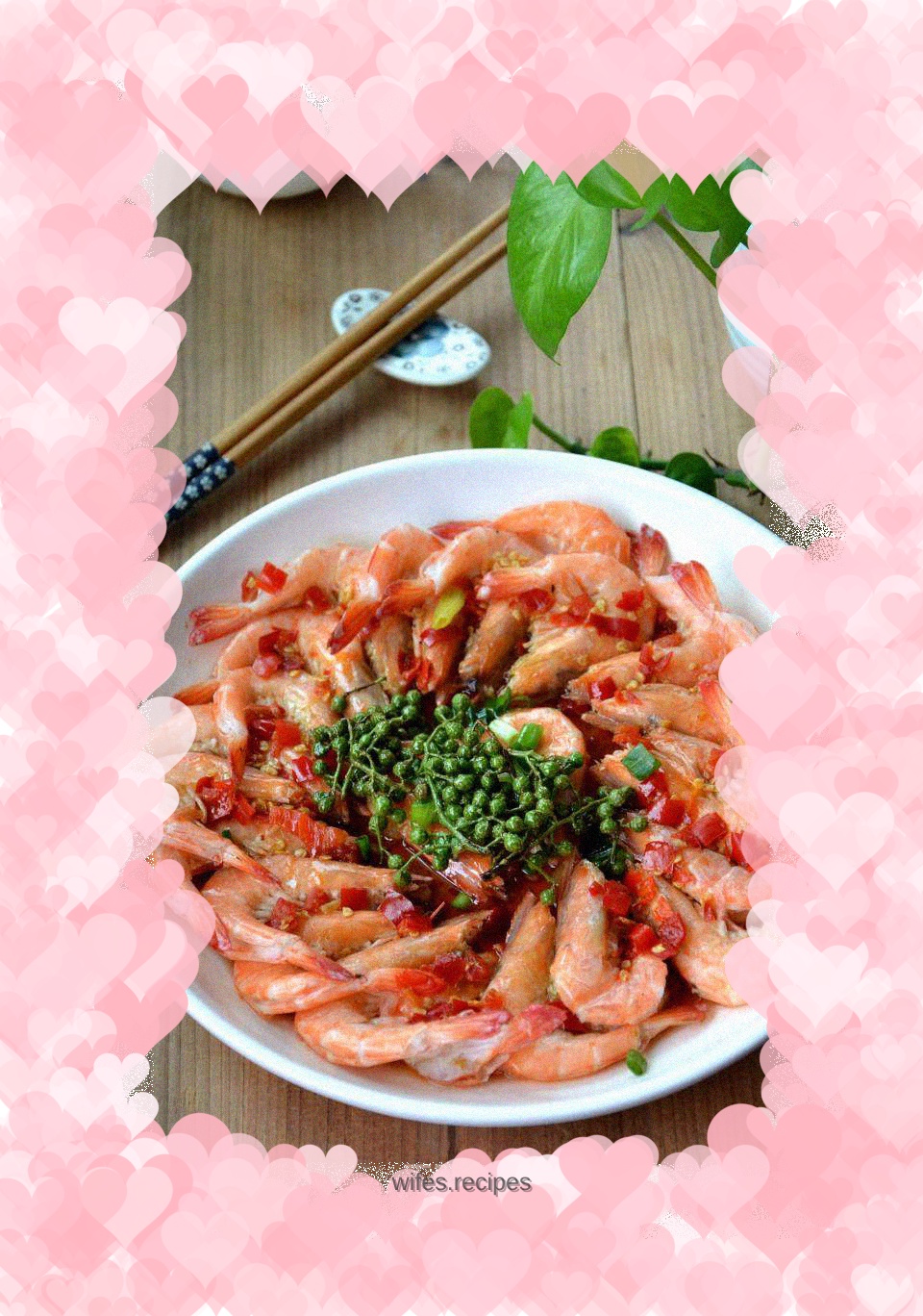 Steamed Shrimp with Two Peppers