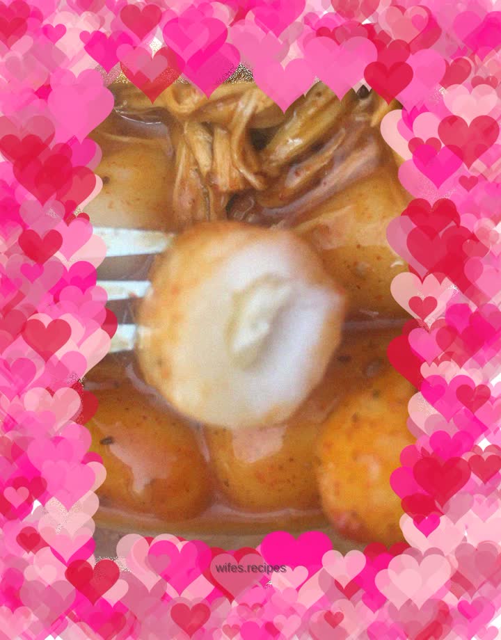 Lazy version of fried rice cake