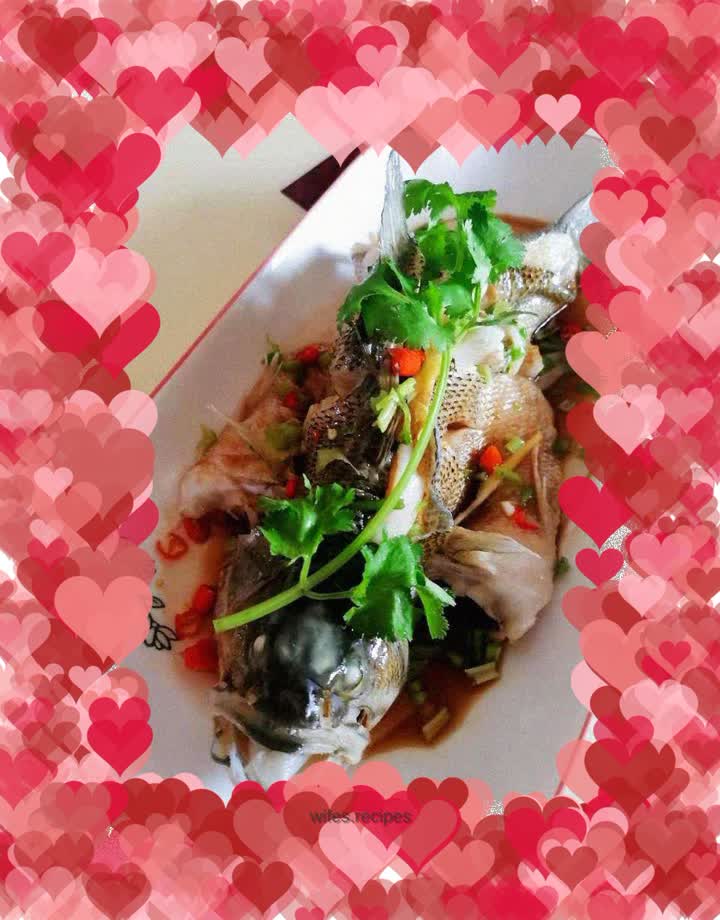 Steamed seabass