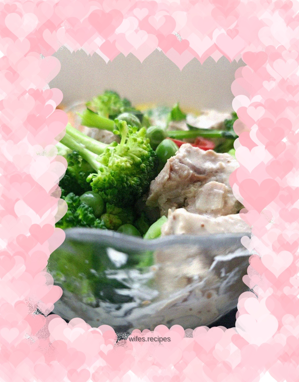 Pork, Pea and Broccoli Salad