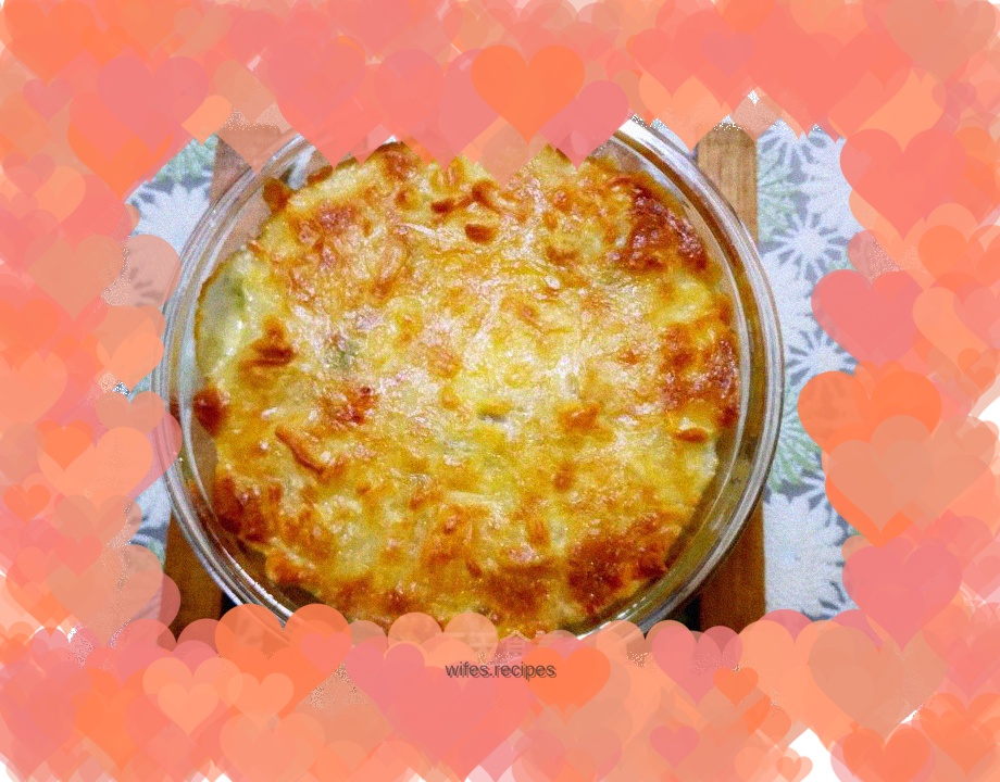Corn and ham baked rice
