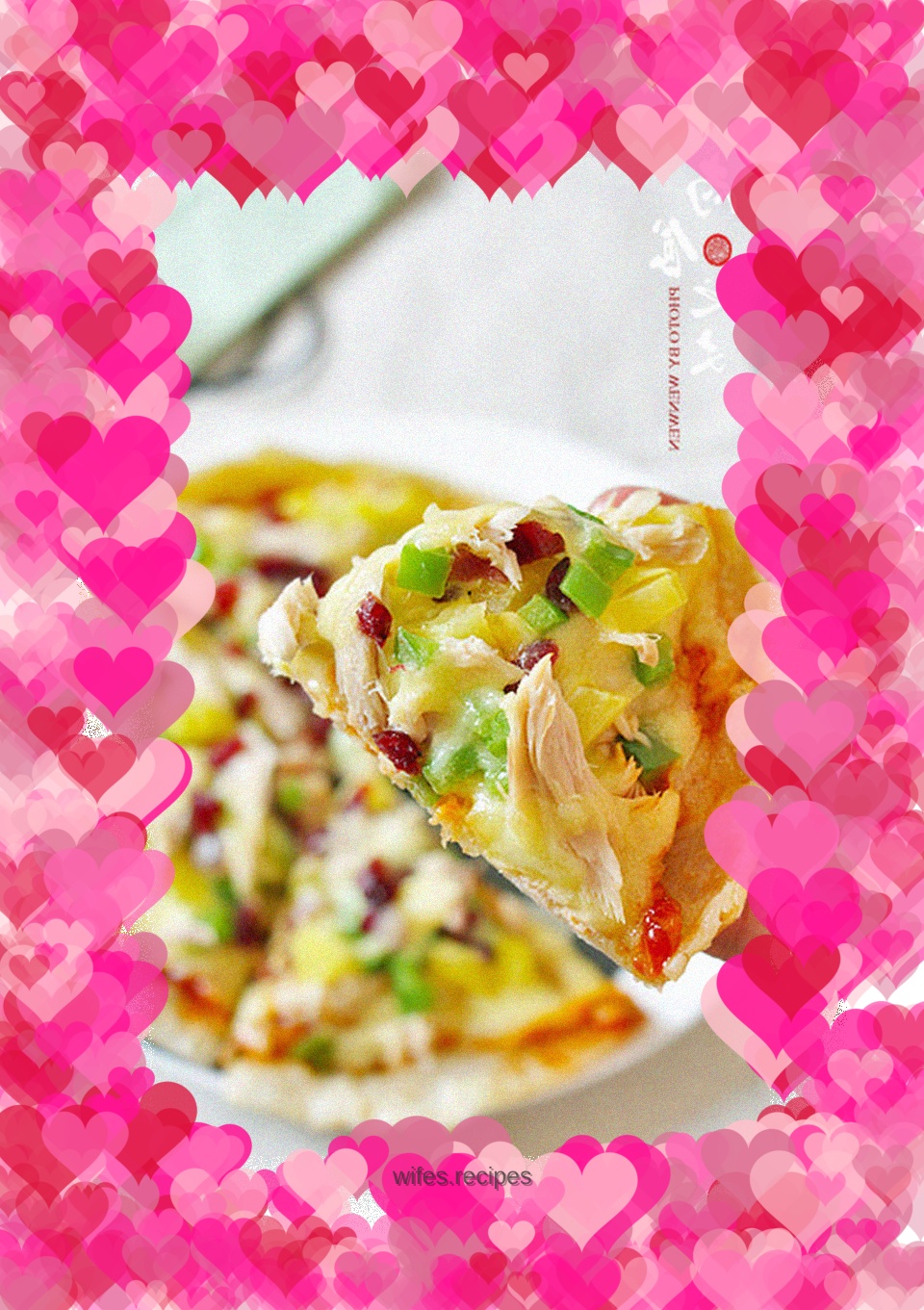 Tuna thin crust pizza