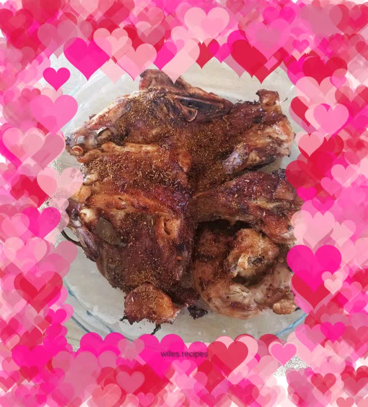 Air fryer grilled chicken rack chicken neck and tip