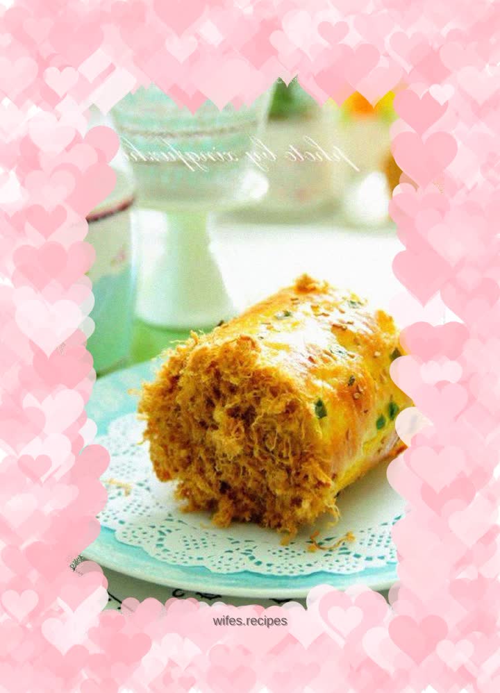 Chinese pork floss rolls