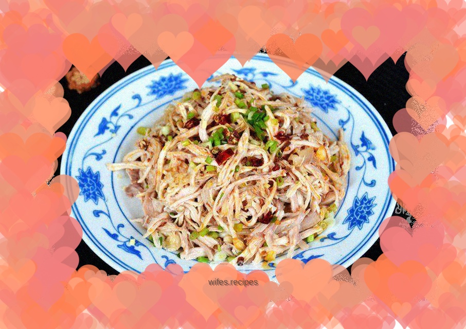 Shredded pepper and sesame chicken