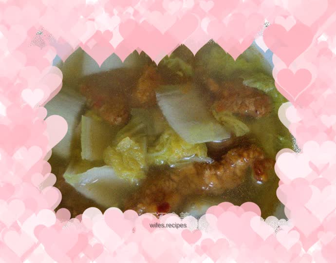 Cabbage and meat soup