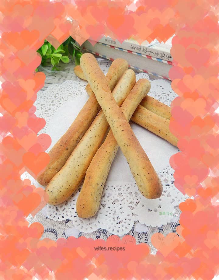 Black tea breadsticks