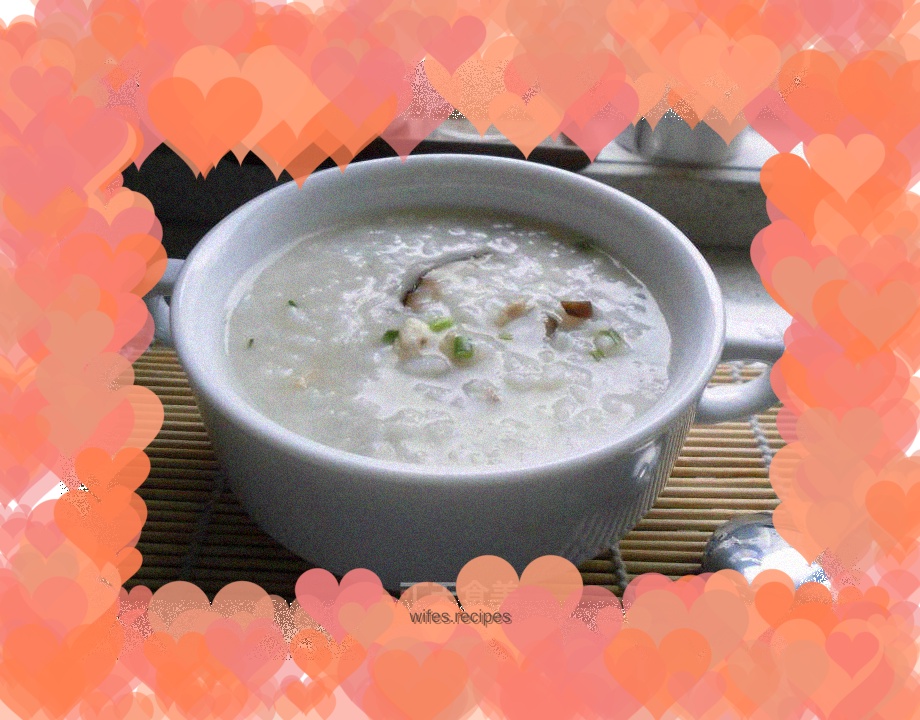 Mushroom and Chicken Porridge