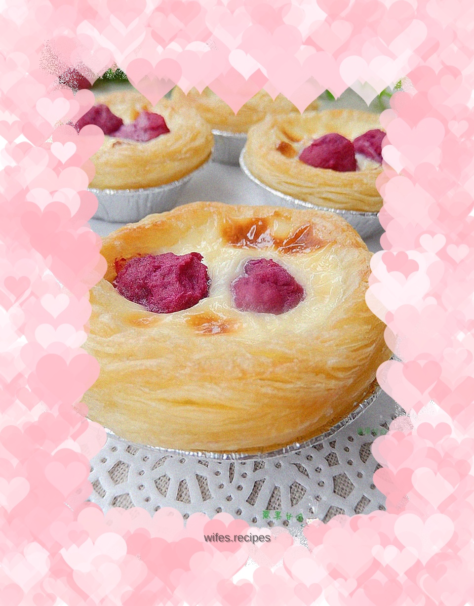 Lemon Purple Sweet Potato Egg Tart