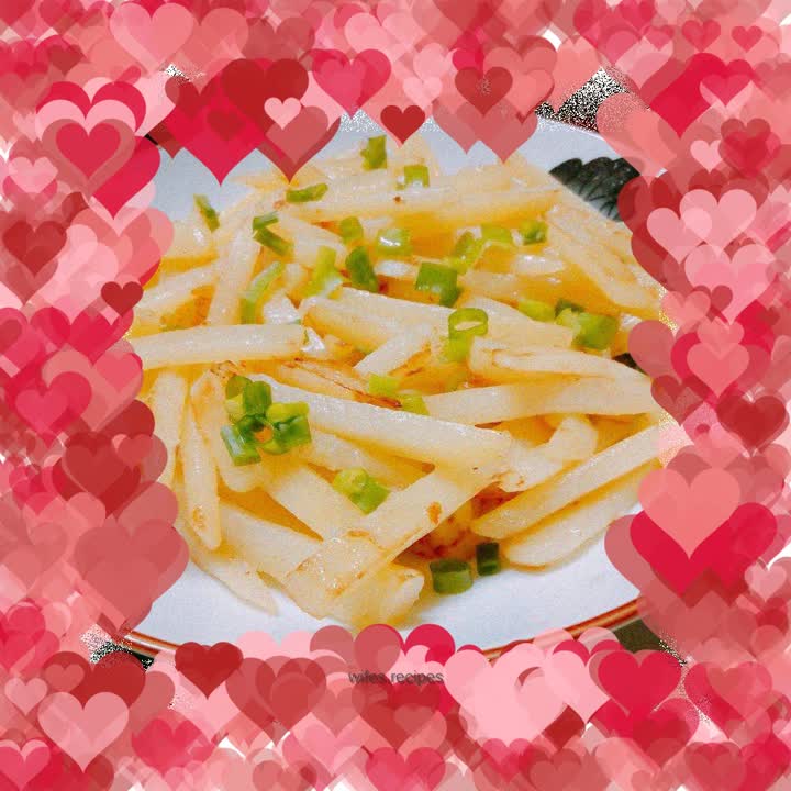 Stir-fried potato chips [super simple quick dish]