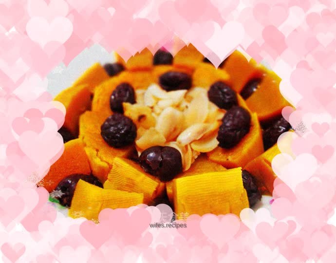 Steamed Pumpkin with Red Dates and Lily