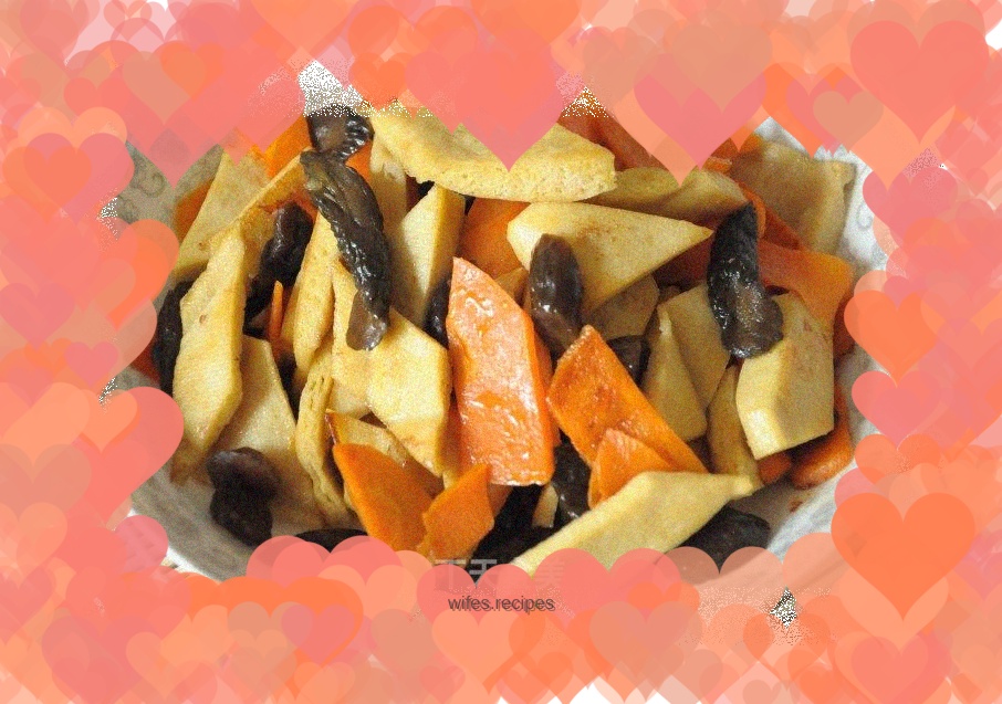 Fried three vegetarian dishes