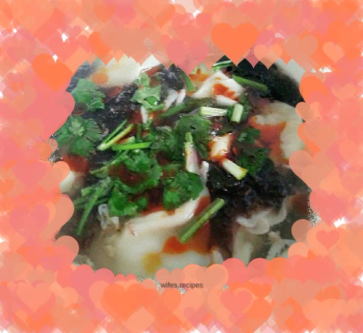 Scallops, Shiitake Mushrooms and Yuanbao Large Wontons