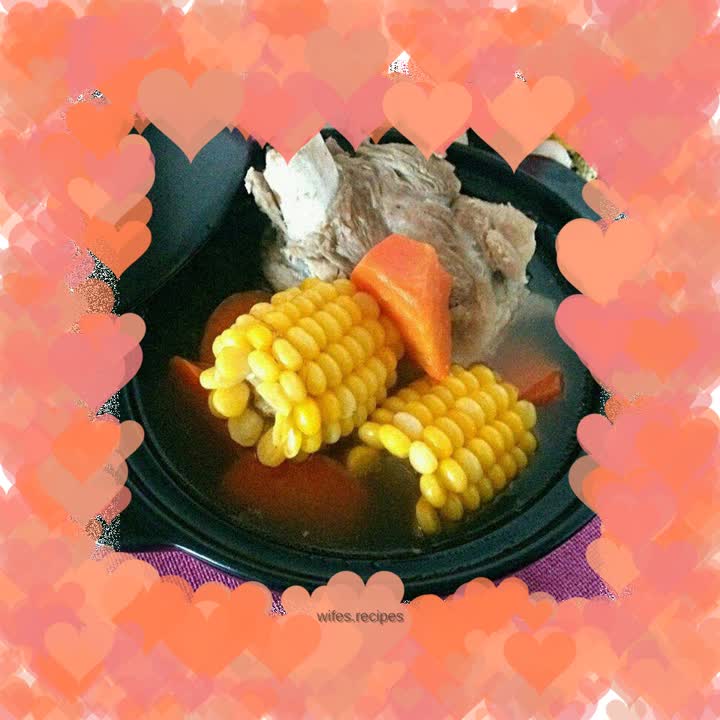 Carrot, Corn and Bone Soup