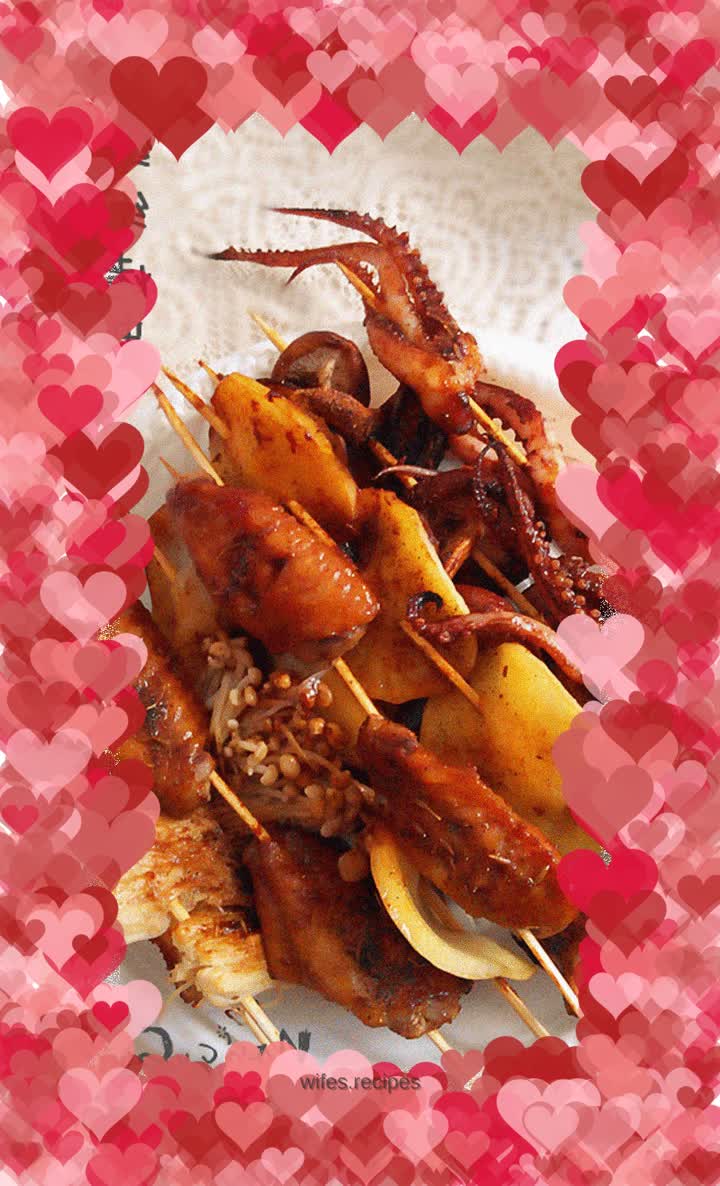 "Eleventh" home-cooked delicious food - colorful skewers