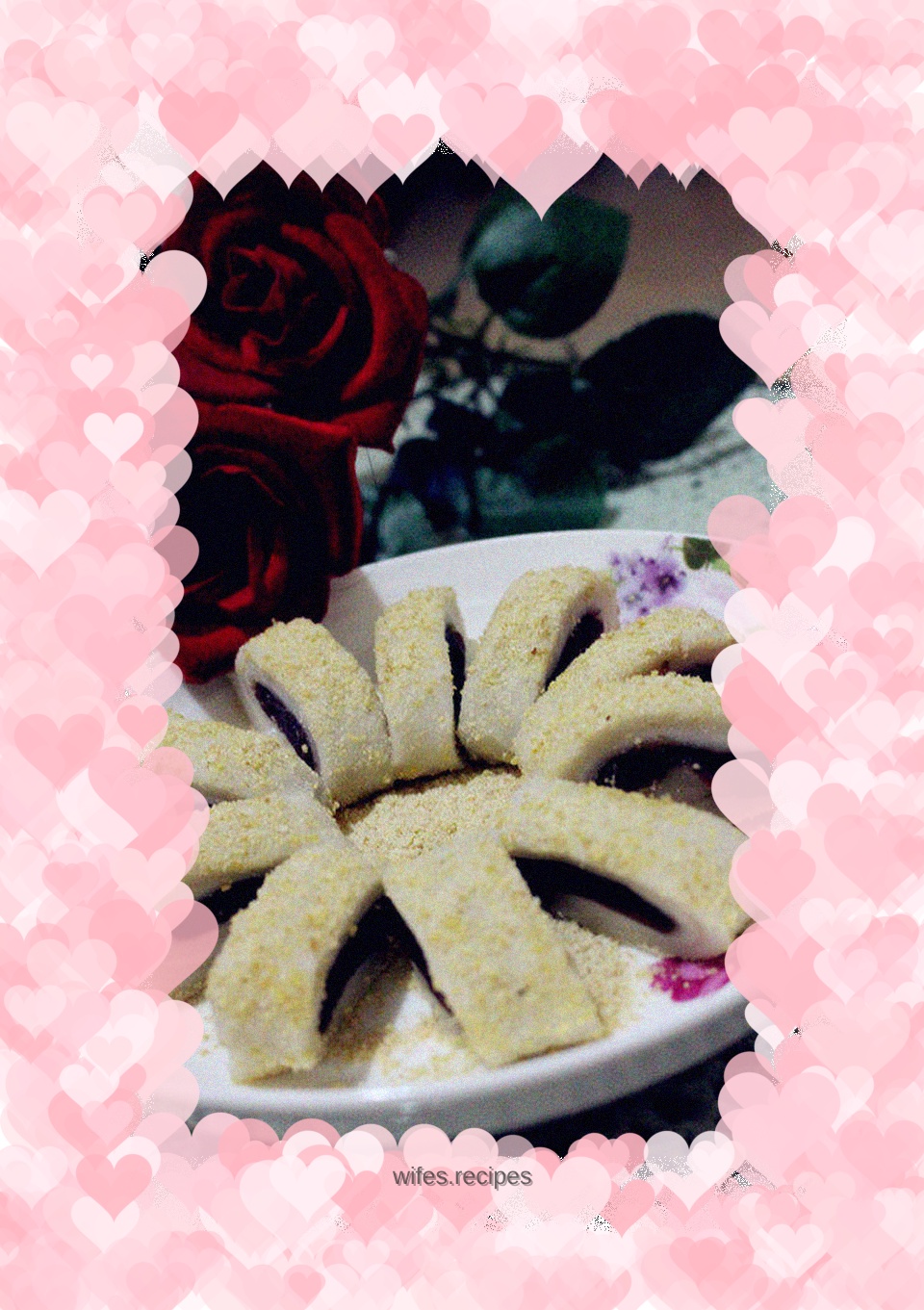 Red bean glutinous rice cake