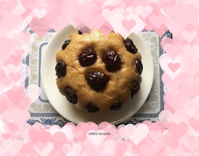 Brown sugar and red date hair cake